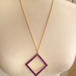 Kate Spade Play the Angles Purple Necklace